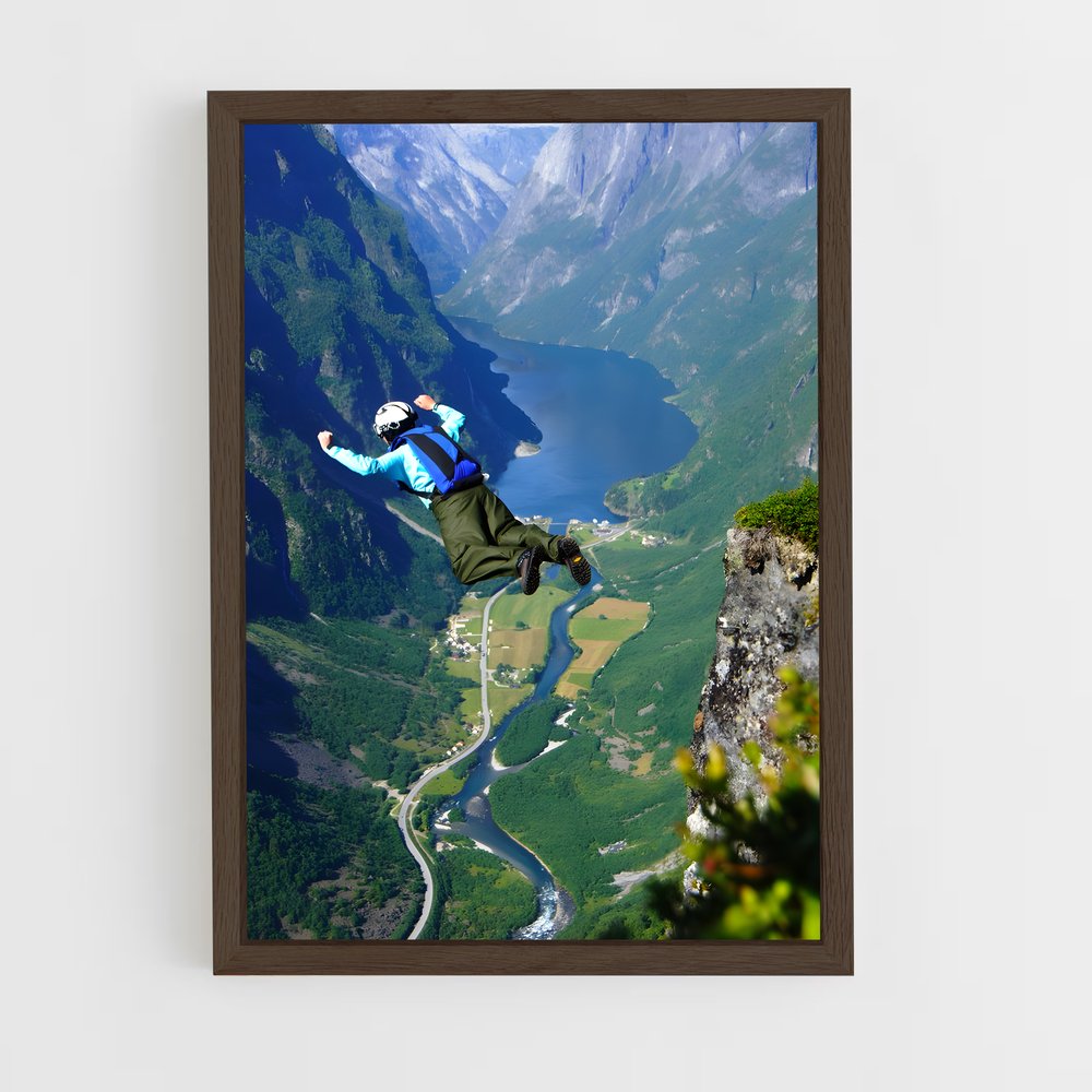 Poster Plongée Extrême – affiche Base jump (vue 5)